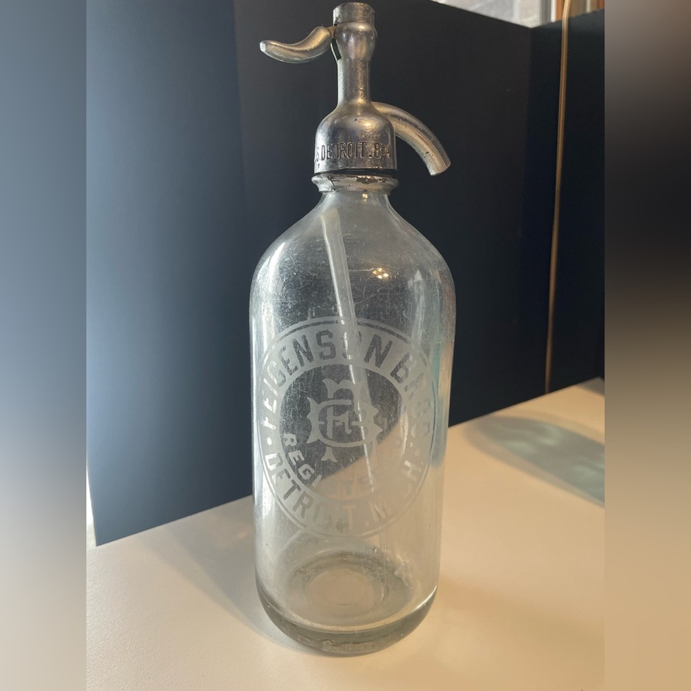 Vintage Glass Seltzer Bottle